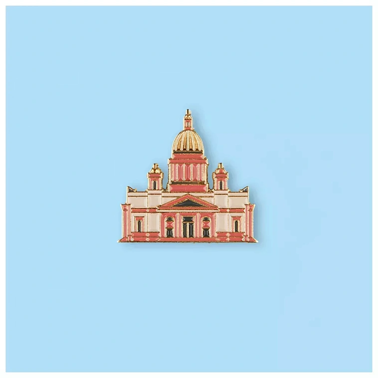 Значок металлический "Heart of Moscow" СПБ Исаакиевский собор 606x758